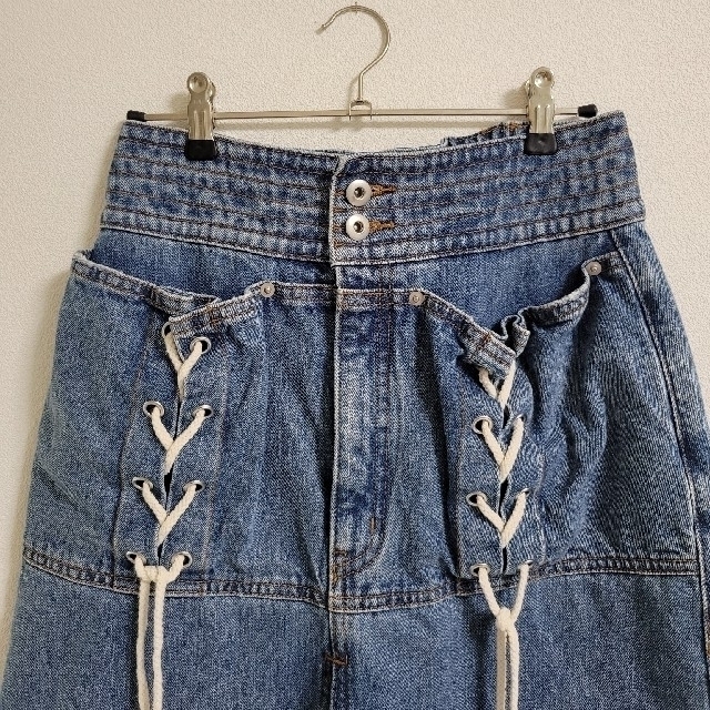 Ameri VINTAGE(アメリヴィンテージ)のちぇる様専用　　UNEVENNESS POCKET DENIM SKIRT レディースのスカート(ロングスカート)の商品写真