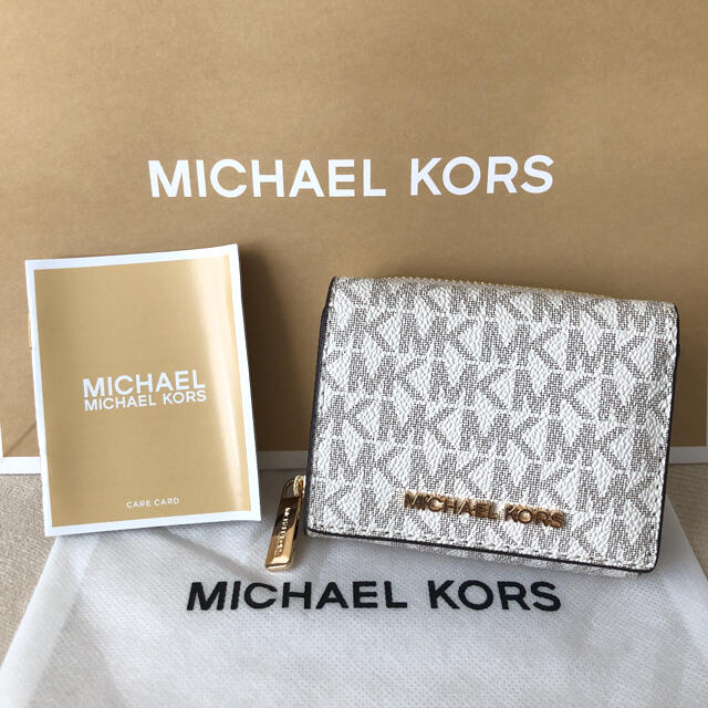 付属品付き新品☆MICHAEL KORS 定価33,000円 三つ折り財布付属品 - www