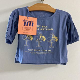 ボボチョース(bobo chose)のタイニーコットンズ　TINYCOTTONS 2y☺︎ニワトリさんのパフTシャツ(Tシャツ/カットソー)