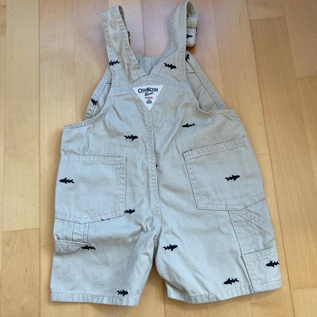 OshKosh(オシュコシュ)の赤ちゃんオーバーオール　90サイズ　OSHKOSH キッズ/ベビー/マタニティのキッズ服男の子用(90cm~)(パンツ/スパッツ)の商品写真