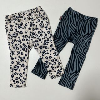 ベビーギャップ(babyGAP)の90cm gap レオパード柄パンツ　UMPゼブラ柄レギンス(パンツ/スパッツ)