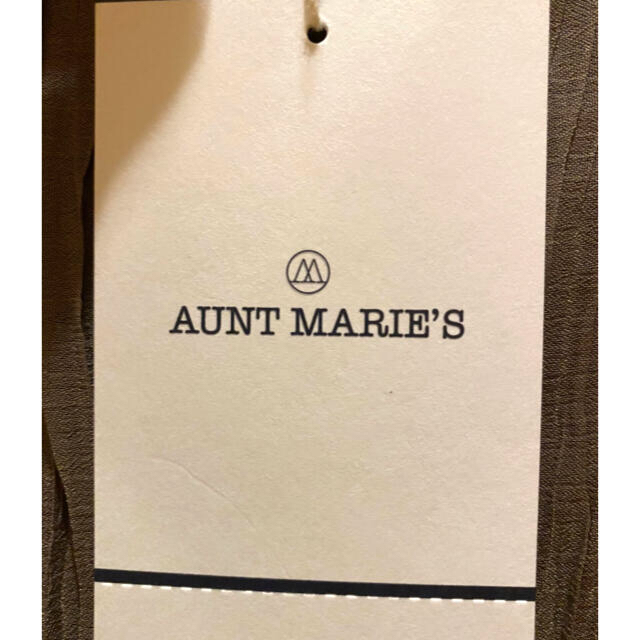 Aunt Marie's(アントマリーズ)のAUNT  MARIE's   シフォン楊柳ブラウス　モカ レディースのトップス(カットソー(長袖/七分))の商品写真