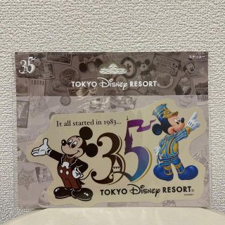 ディズニー(Disney)の◎新品未使用◎ミッキー35th ステッカー(キャラクターグッズ)