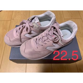 ニューバランス(New Balance)のニューバランス スニーカー　574  ピンク　22.5センチ(スニーカー)