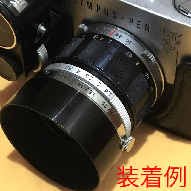 OLYMPUS(オリンパス)のOLYMPUS PEN F ビンテージ ペンF 純正レアフード 珍品OM風 箱付 スマホ/家電/カメラのカメラ(フィルムカメラ)の商品写真