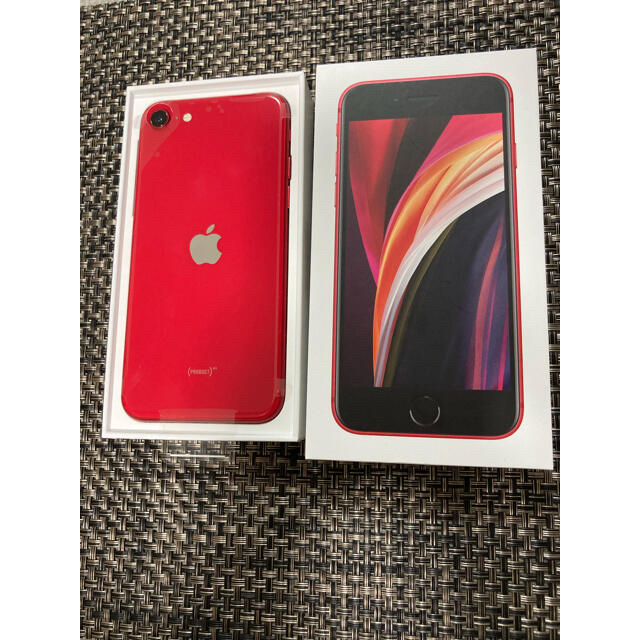 iPhone SE２(Red) 64GB simフリー【新品・未使用】スマホ/家電/カメラ