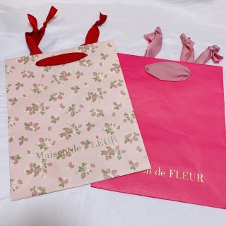 メゾンドフルール(Maison de FLEUR)のMaison de FLEUR いちご ショッパー ストロベリー ピンクマニア(ショップ袋)