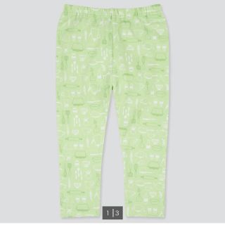 ユニクロ(UNIQLO)のユニクロ ベビーレギンス（10分丈）LIGHT GREEN 80cm(パンツ/スパッツ)