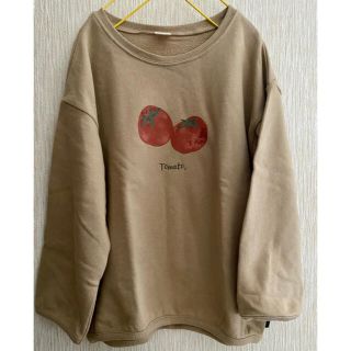 プティマイン(petit main)のトマトトレーナー 120-130cm(Tシャツ/カットソー)