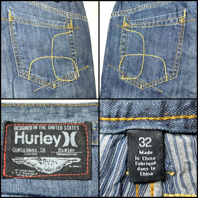 Hurley ハーレー ストレート 綿100% サイズ32 Lサイズ 84cm 9