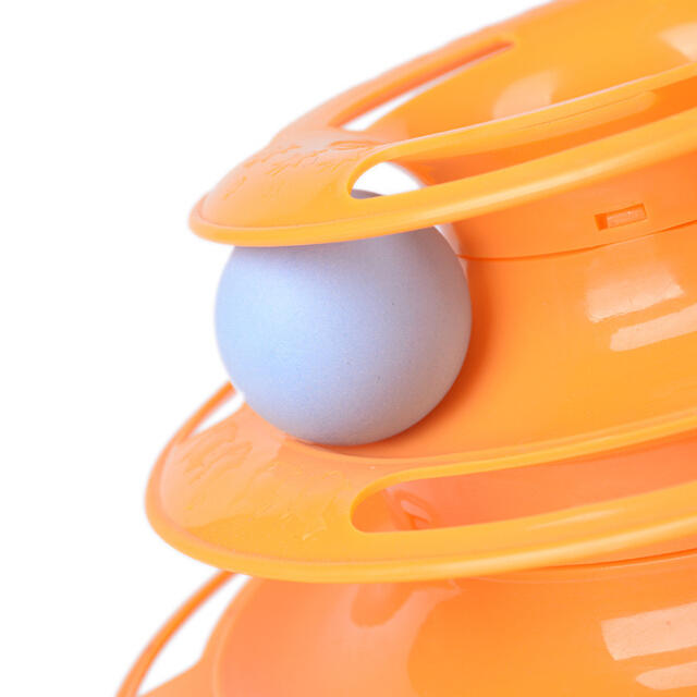 猫 おもちゃ キャットボールタワー ペット ストレス 解消 ボール オレンジ その他のペット用品(猫)の商品写真