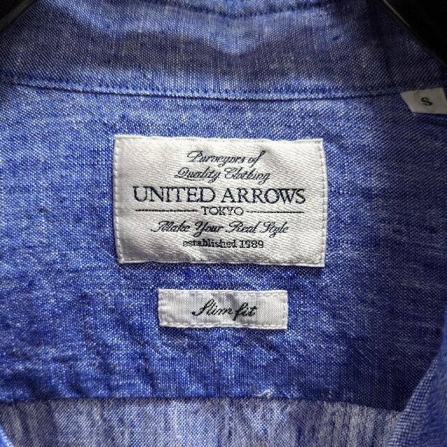 UNITED ARROWS(ユナイテッドアローズ)のユナイテッドアローズ　リネンシャツ　Ｓ メンズのトップス(シャツ)の商品写真