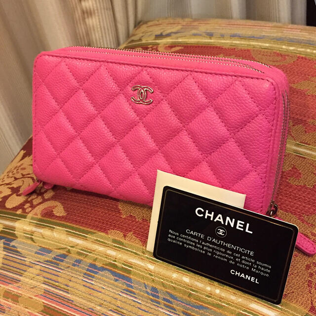 CHANEL 長財布 ピンク