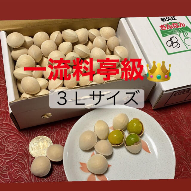 名産地愛知県稲沢市祖父江銀杏　3Lサイズ 食品/飲料/酒の食品(野菜)の商品写真