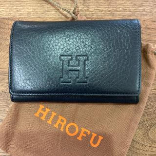 HIROFU ヒロフ　二つ折り財布　新品　ブラック☆お値下げ☆(財布)