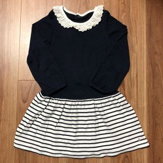 プチバトー(PETIT BATEAU)のプチバトー マリニエール ワンピース 36m 3ans(ワンピース)