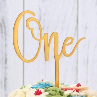 ケーキトッパー　誕生日　one  1歳(その他)