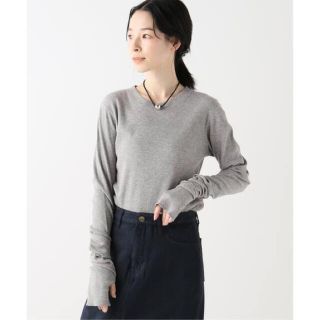 プラージュ(Plage)のプラージュ crew neck Jersey プルオーバー 美品(カットソー(長袖/七分))