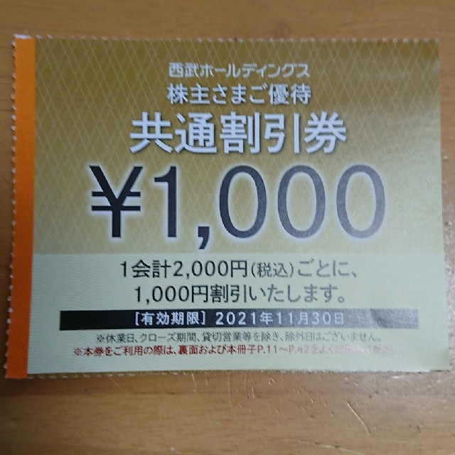 西武 株主優待 共通割引券 30枚セット