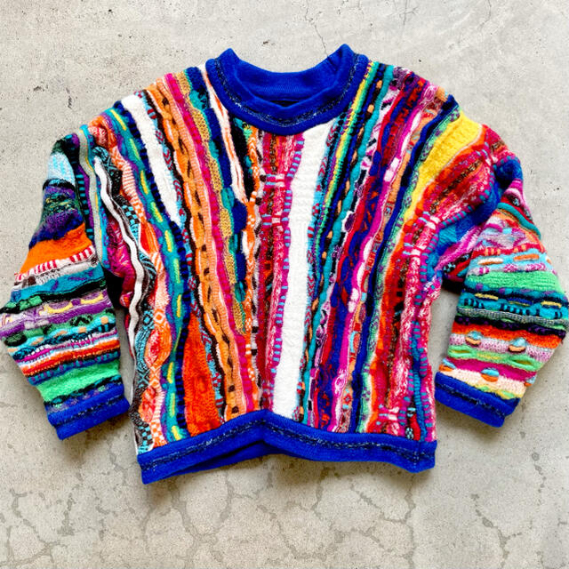 vintage】90s COOGI 3D knit ニット クレイジーパターン - ニット/セーター
