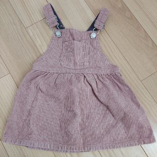 ザラキッズ(ZARA KIDS)のZARA BABY コーデュロイジャンパースカート　12ｰ18m　86ｾﾝﾁ(ワンピース)