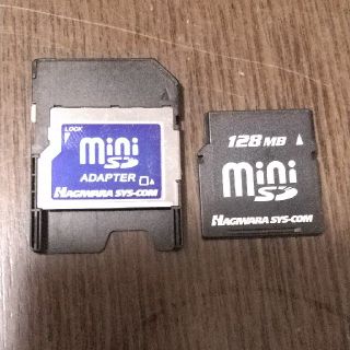 ハギワラ ミニSDカード　128MB miniSD 日本製ガラケー救出(その他)