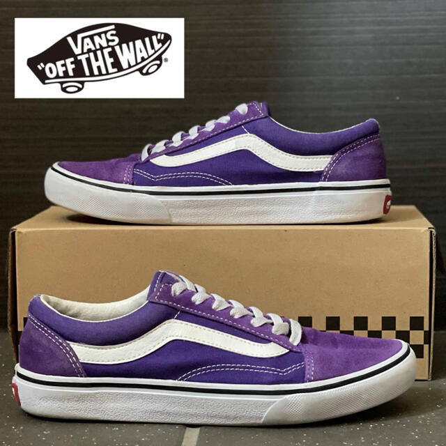 バンズ【VANS】オールドスクール　OLD SKOOL 紫　パープル　25cm