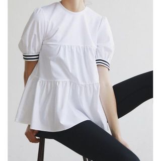 バーニーズニューヨーク(BARNEYS NEW YORK)の未使用 BORDERS at BALCONY × DANSKIN ブラウスシャツ(Tシャツ(半袖/袖なし))