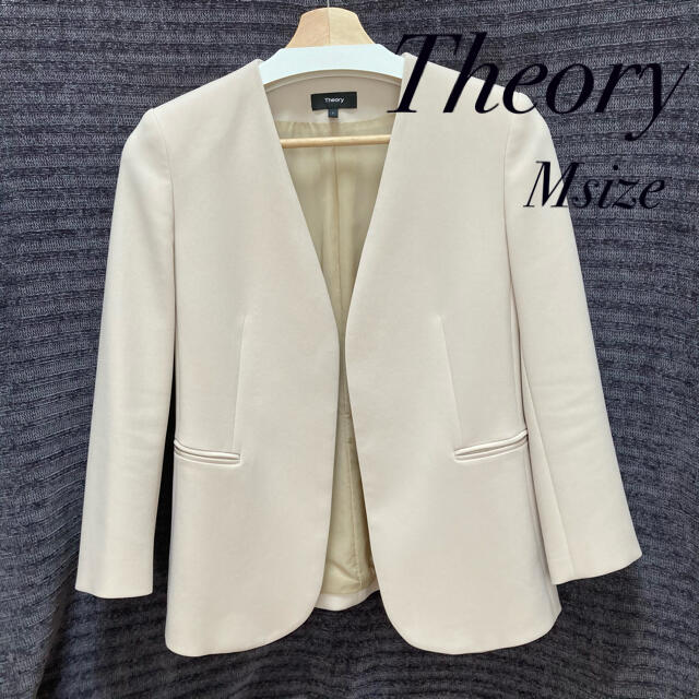 theory(セオリー)のTheory ノーカラージャケット M レディースのジャケット/アウター(ノーカラージャケット)の商品写真