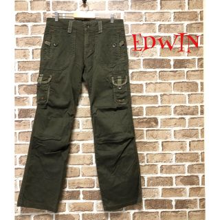 エドウィン(EDWIN)の❤EDWIN エドウィン❤ カーゴパンツ カーキ 〈M〉 メンズ 秋 冬(ワークパンツ/カーゴパンツ)