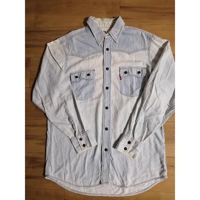 Levi's リーバイス サドルマン デニムシャツ ウエスタンシャツ 長袖 M