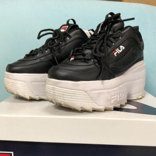 フィラ(FILA)のFILA 厚底スニーカー BLACK(スニーカー)