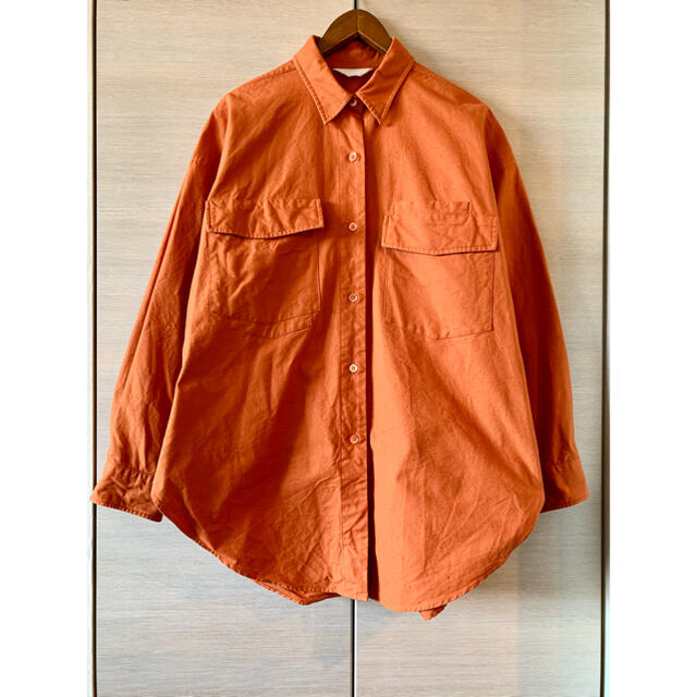 UNUSED(アンユーズド)のUNUSED OVER SIZED WORK SHIRT JACKET 0 レディースのトップス(シャツ/ブラウス(長袖/七分))の商品写真