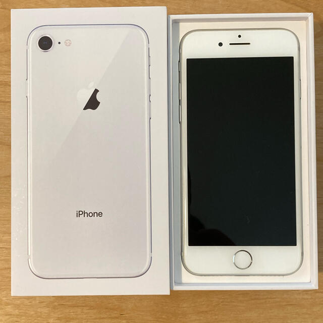 iPhone8/64G/シルバー/美品（外箱無価格）