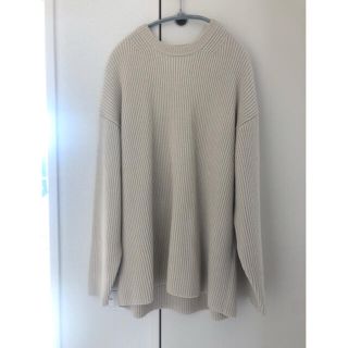 コモリ(COMOLI)の【AURALEE】SUPERFINE WOOL RIB KNIT BIG P/O(ニット/セーター)