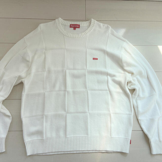 シュプリーム(Supreme)のSupream  Small Box Sweater　L white(ニット/セーター)