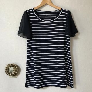 オリーブデオリーブ(OLIVEdesOLIVE)の美品！OLIVEdes OLIVE オリーブデオリーブ　ボーダーマタニティー(マタニティトップス)