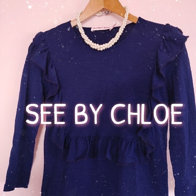 SEE BY CHLOE - SEE BY CHLOE✾紺色トップスの通販 by 9912's shop ...