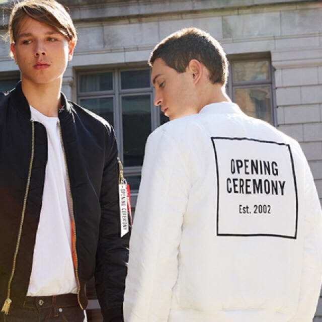美品 オープニング セレモニー MA-1 opening ceremony 白-