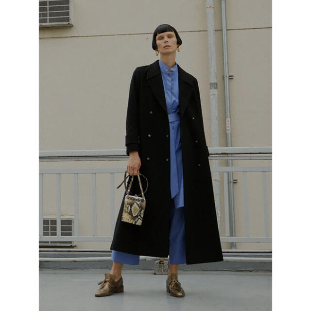 Ameri VINTAGE(アメリヴィンテージ)のBELT FLARE LONG COAT レディースのジャケット/アウター(ロングコート)の商品写真