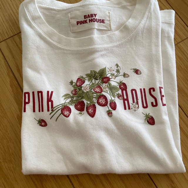 PINK HOUSE(ピンクハウス)のBABY PINK HOUSEスイカ柄Tシャツ いちご柄Tシャツ キッズ/ベビー/マタニティのキッズ服男の子用(90cm~)(Tシャツ/カットソー)の商品写真