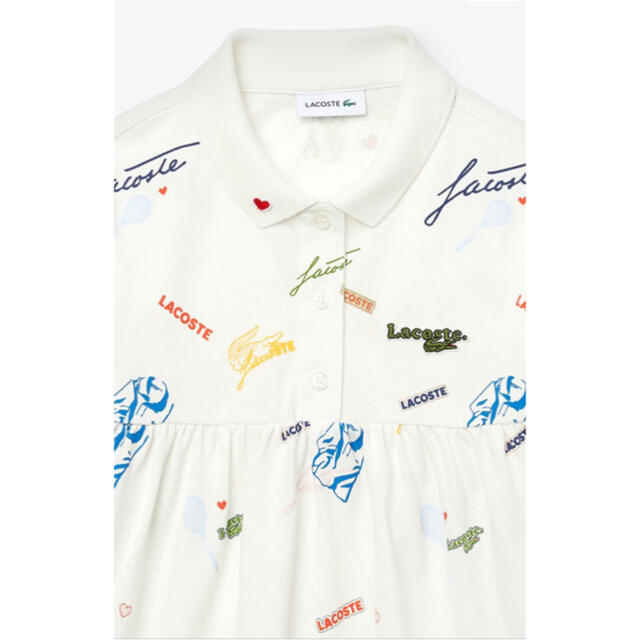 LACOSTE(ラコステ)のラコステ GIRLSポロシャツカラードレス キッズ/ベビー/マタニティのキッズ服女の子用(90cm~)(ワンピース)の商品写真