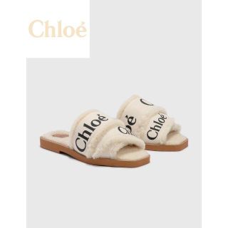 クロエ(Chloe)のCHLOÉ ウッディ シアーリング スライド(サンダル)