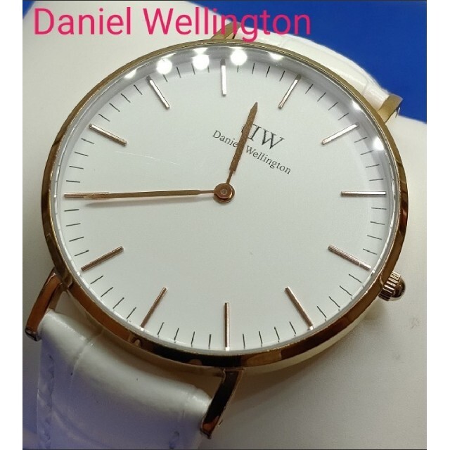 Daniel Wellington(ダニエルウェリントン)の■Daniel Wellington Classic 36mm 稼働品　ホワイト メンズの時計(腕時計(アナログ))の商品写真