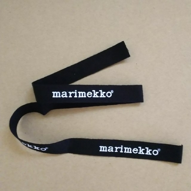 marimekko(マリメッコ)のマリメッコリボン（黒×白） ハンドメイドの素材/材料(各種パーツ)の商品写真