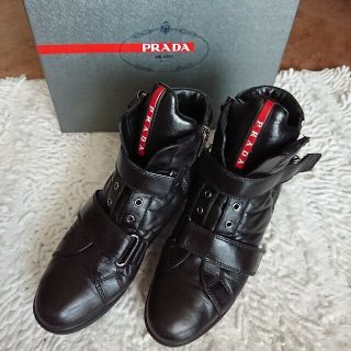 プラダ(PRADA)のプラダ 　　インナーソール ショット ブーツ(ブーツ)