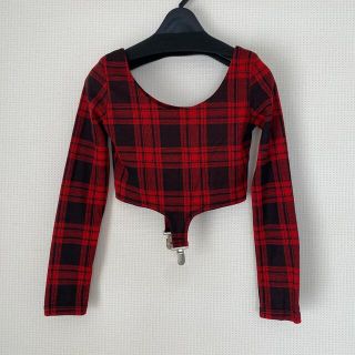 ユニフ(UNIF)のユニフ★変形チェックトップス(カットソー(長袖/七分))