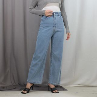 マウジー(moussy)のハイウエスト　バックレースアップデニム(デニム/ジーンズ)