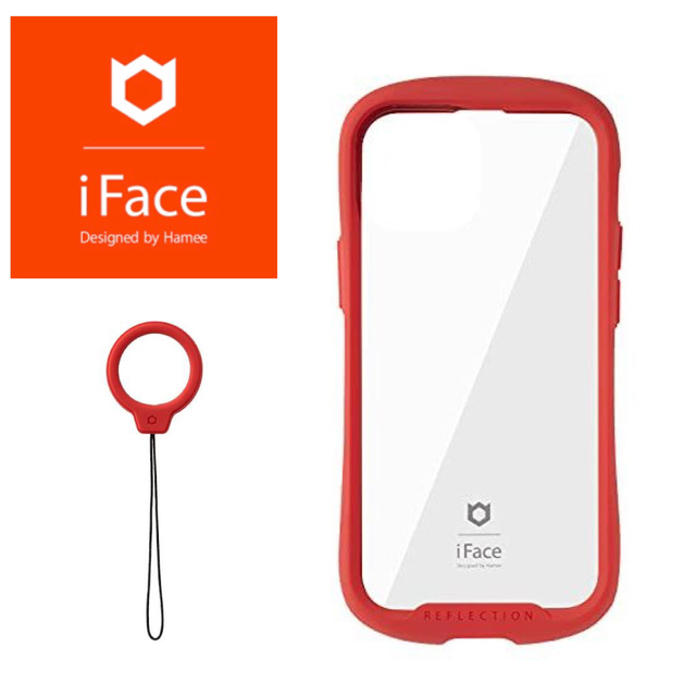 iPhone(アイフォーン)の【専用】iFace iPhone13mini用 レッド(ストラップ付き) スマホ/家電/カメラのスマホアクセサリー(iPhoneケース)の商品写真