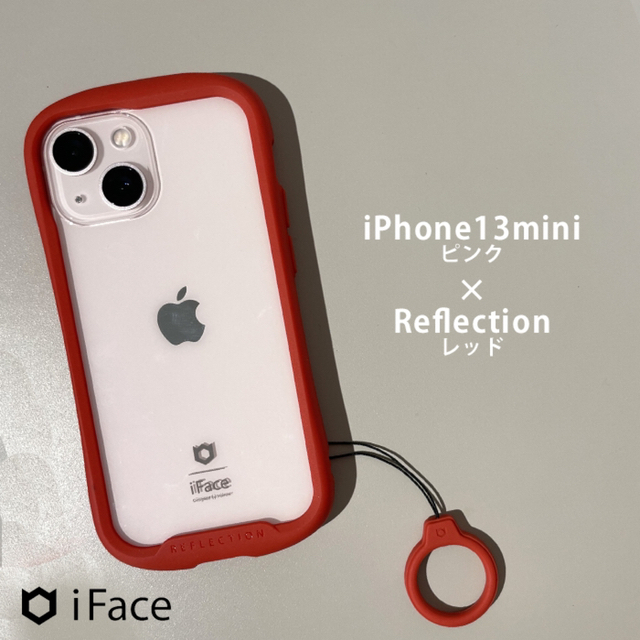 iPhone(アイフォーン)の【専用】iFace iPhone13mini用 レッド(ストラップ付き) スマホ/家電/カメラのスマホアクセサリー(iPhoneケース)の商品写真